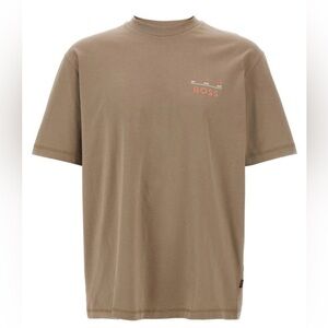 BOSS Men's Tan T-Shirt Size Medium